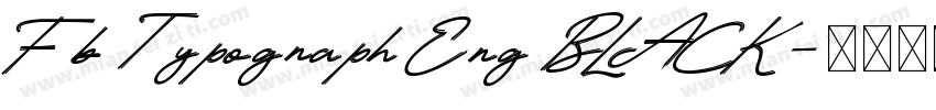 Fb Typograph Eng BLACK字体转换